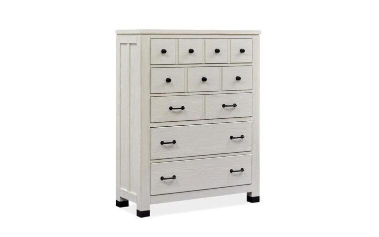 The Harper Springs 5 drawer chest with the appearance of 11 drawers.