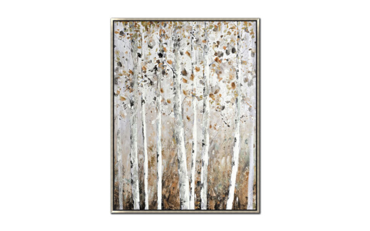 Birch Whispers wall art by Streamline Art Canada.