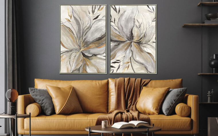Breezy Landscape set of 2 flower 30x45 wall art by Streamline Art Canada