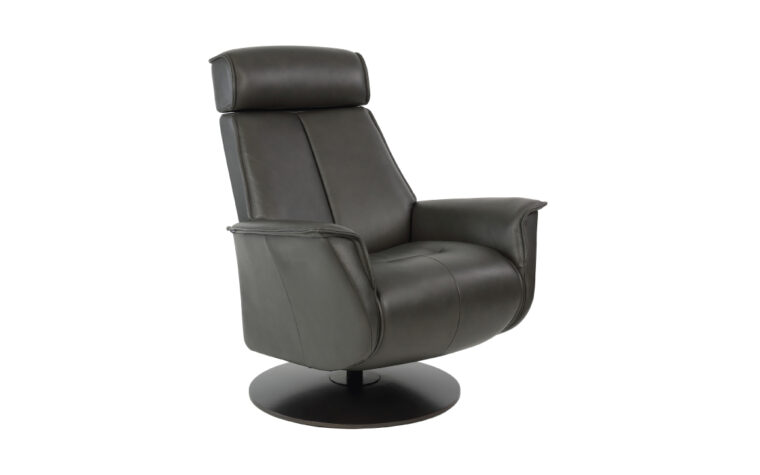 Bo leather recliner by Fjords