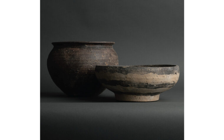 Adele brown ceramic vase from FlowDecor staged