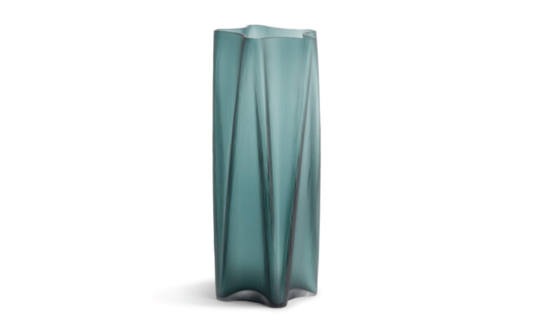 Eric blue green glass vase from FlowDecor