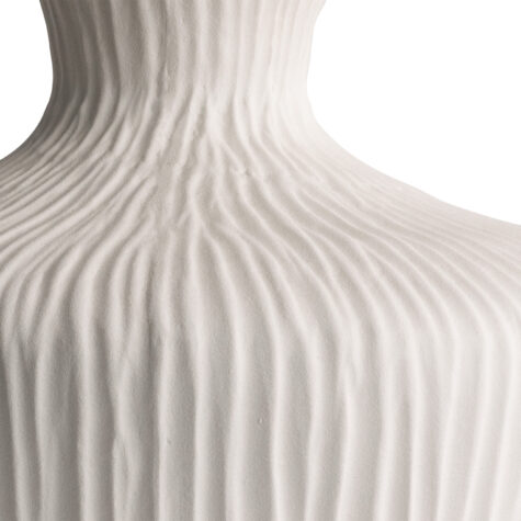 details of the Marvin white textured vase from FlowDecor