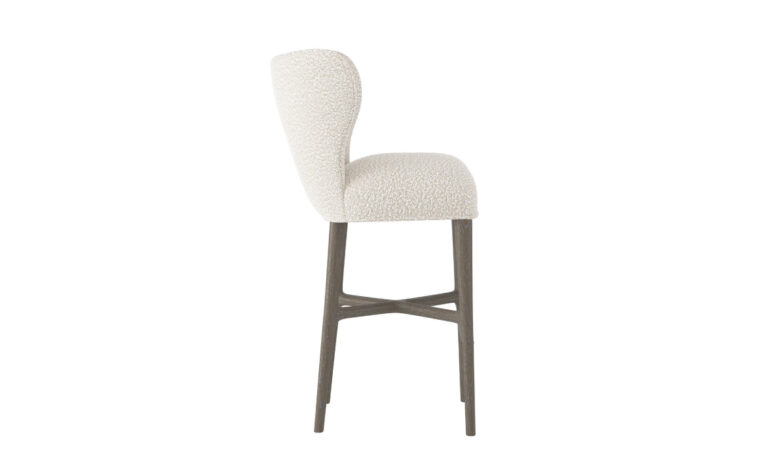 Side profile of the Kemp Modern Bar Stool from Bernhardt
