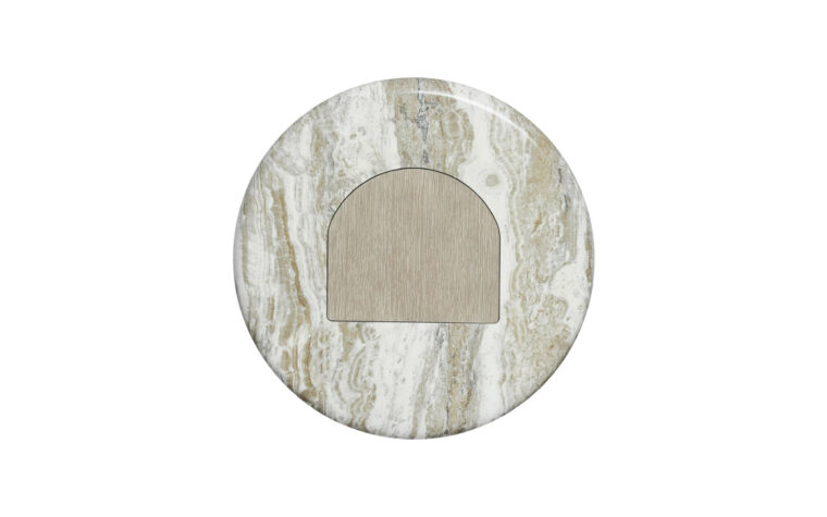 Table top view of arcadia accent table from bernhardt