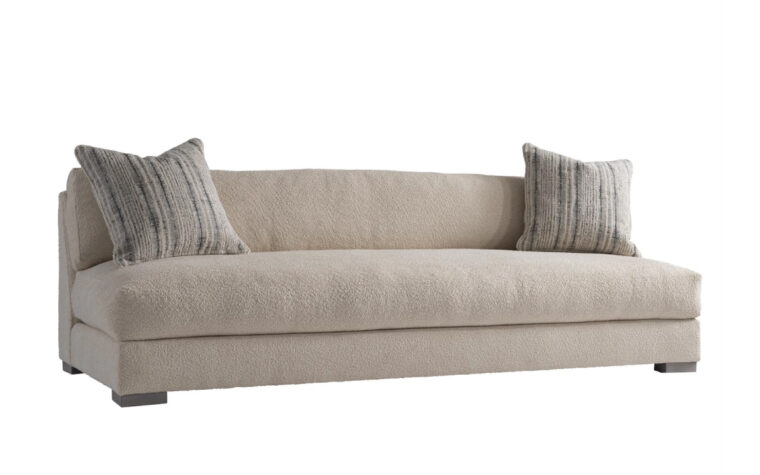 the Arles Fabric Sofa, an armless sofa from Bernhardt