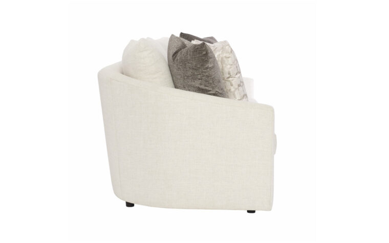 Side view of Astoria curved sofa from Bernhardt