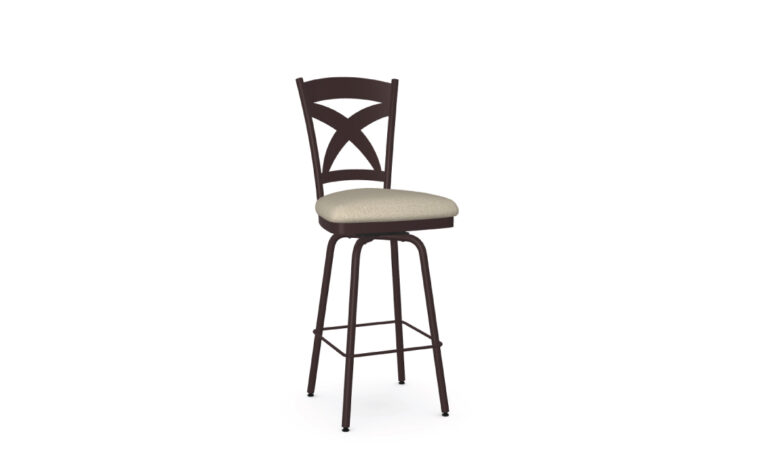 Marcus farmhouse swivel stool by amisco