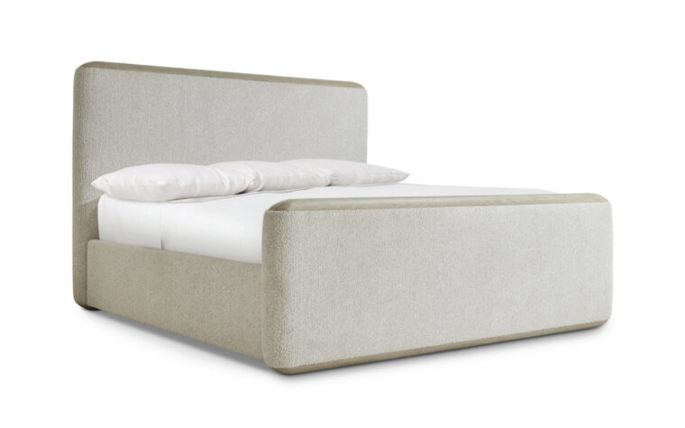 Arcadia modern upholstered king bed from Bernhardt