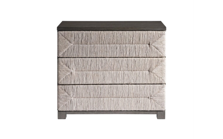 Woven Modern Organic Nightstand with USB Charging from Bernhardt