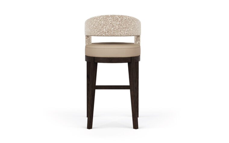 The back of the Zayn bar stool made in Toronto, Ontario.