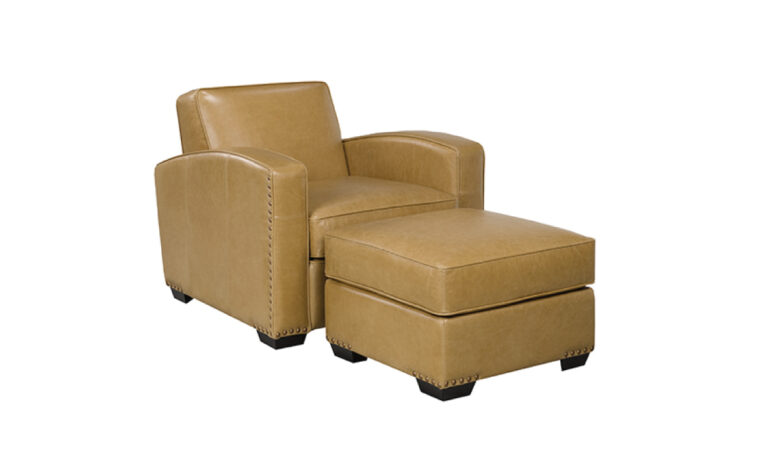 740 Leather Chair and Ottoman from LeatherCraft
