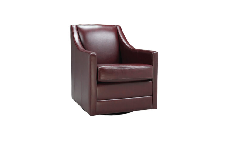 leather swivel chair in Canada from LeatherCraft Furniture.