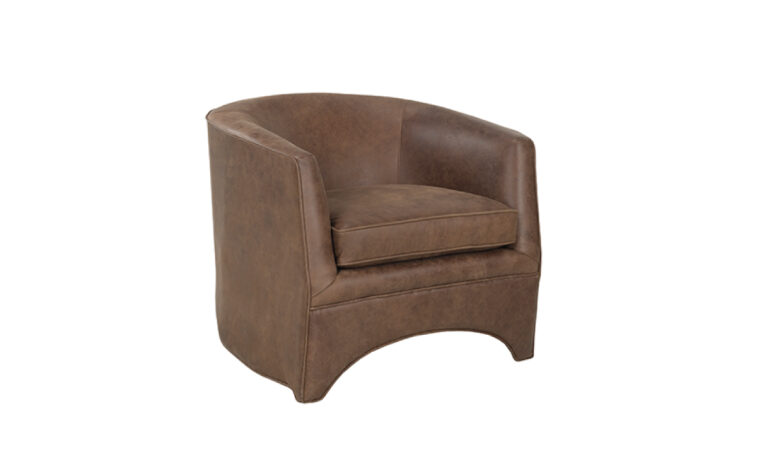 The 751 Curved Back Contemporary Leather Chair from LeatherCraft