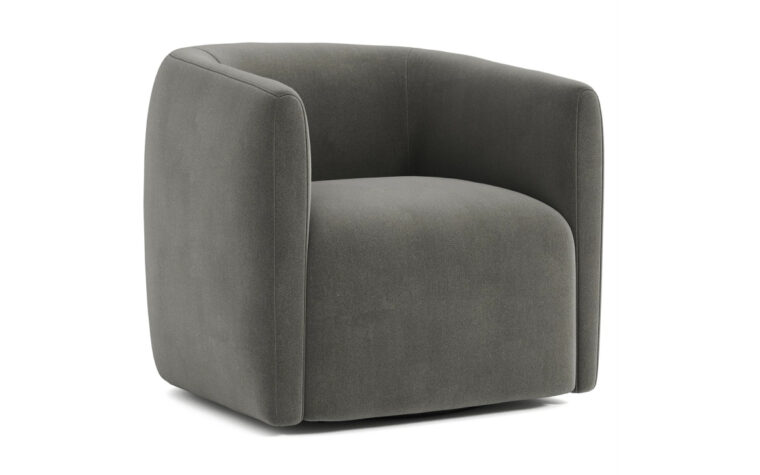 Aline Fabric Swivel Chair