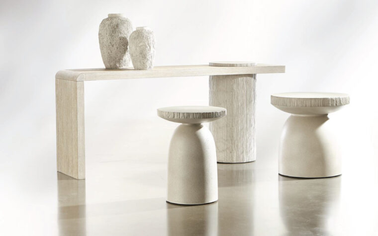 Antibes Small Accent Table in kitchen setting