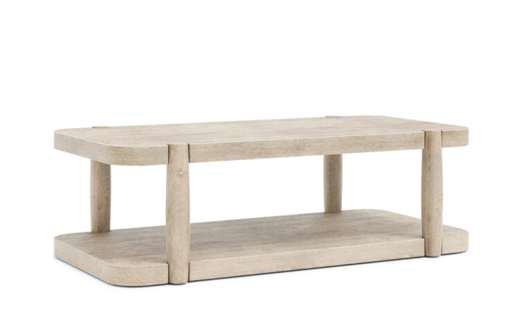 Antibes Oak Cocktail Table Angled View