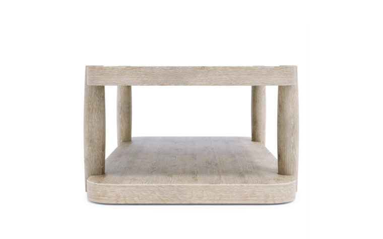 Antibes Oak Cocktail Table Side View