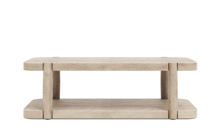 Antibes Oak Cocktail Table Front View