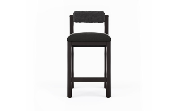 Marlowe upholstered bolster cushion bar stool from Vogel
