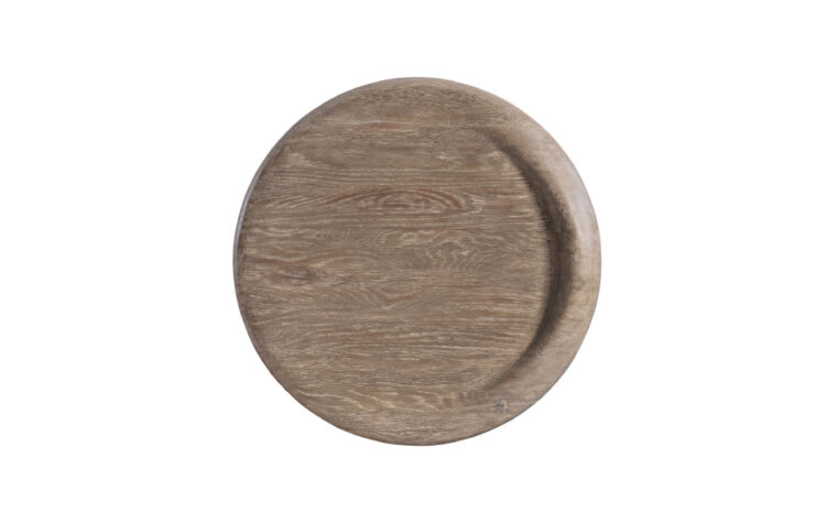 Bryant Round Side Table table top with woodgrain texture