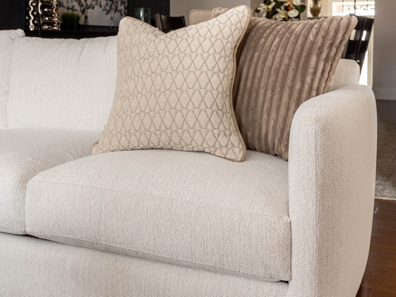 Contemporary sofa with throw pillows from bernhardt