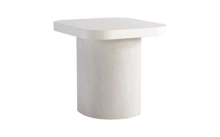 Ellison Side tables with contemporary shape and texture from Bernhardt quarter turned