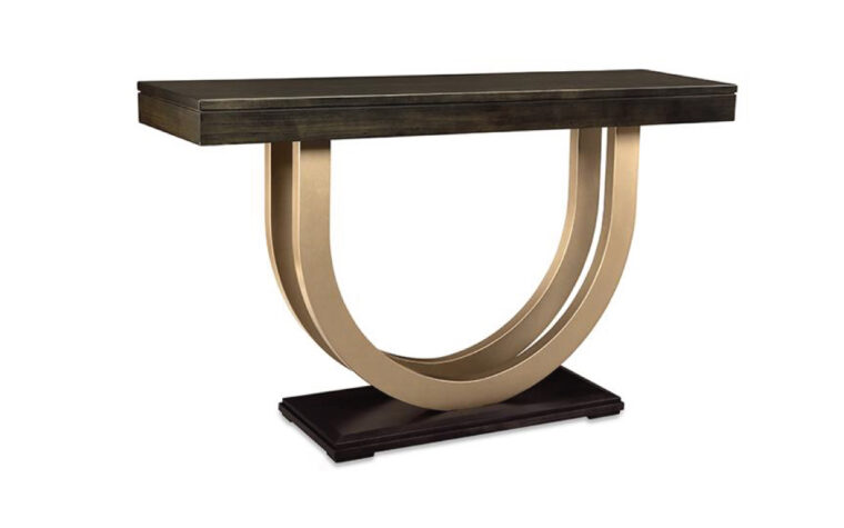 Contempo Sofa Table with Metal Curves from Handstone