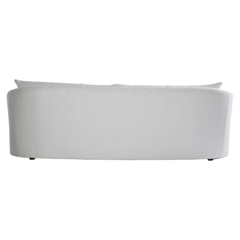 back view of the palmero outdoor sofa in a white fabric by bernhardt