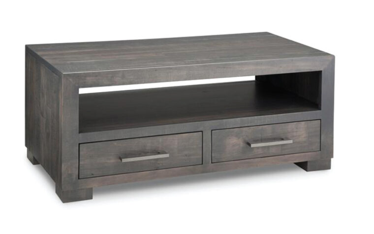 Solid wood coffee table by Handstone (P-SC36 Steel City Coffee Table)