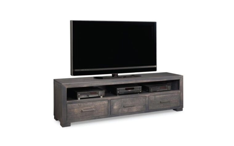 Solid wood TV Stand from Handstone (P-SCHD84 Steel City HDTV Unit)