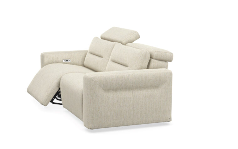 elran hudson sofa with foot rest extended
