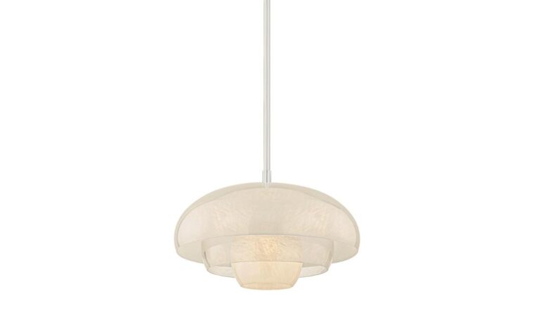 a gorgeous glass pendant with layers