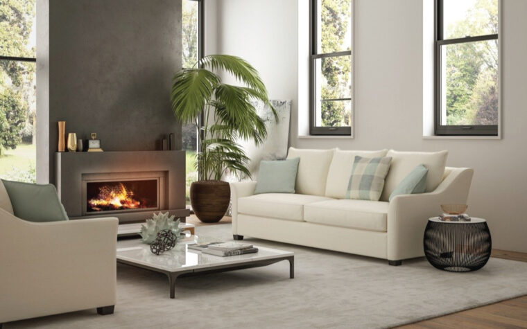 Gene sofa Made in Canada by Brentwood Classics in modern living room