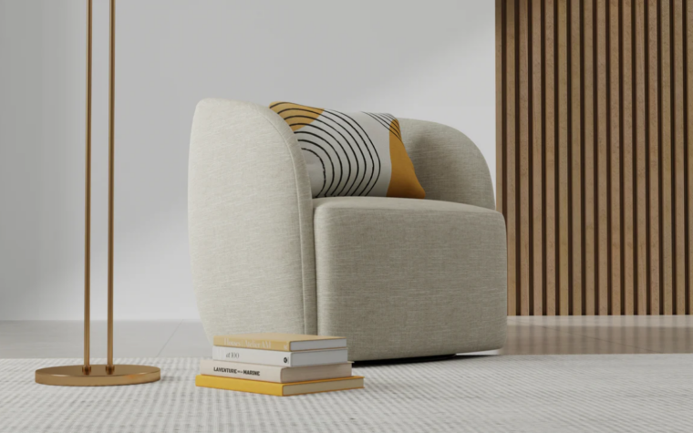Canadian-Made Lola Swivel Chair from Van Gogh