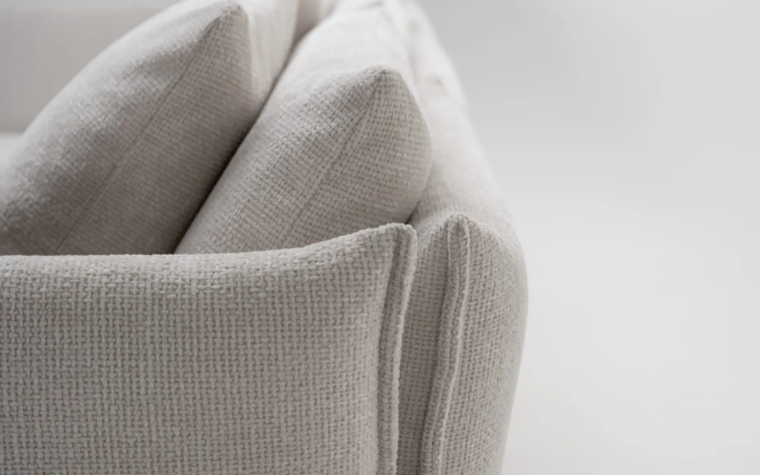 Le Savoie Contemporary Fabric Sectional back detail from Trica