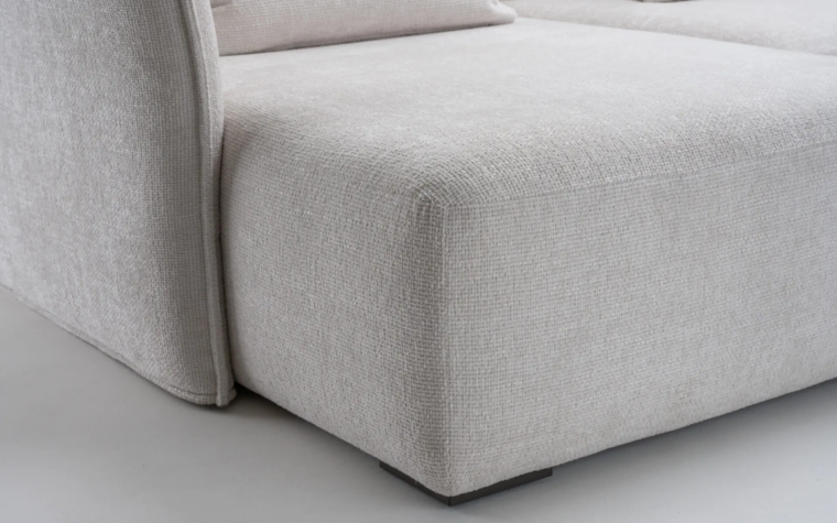 Le Savoie Contemporary Fabric Sectional chaise detail from Trica