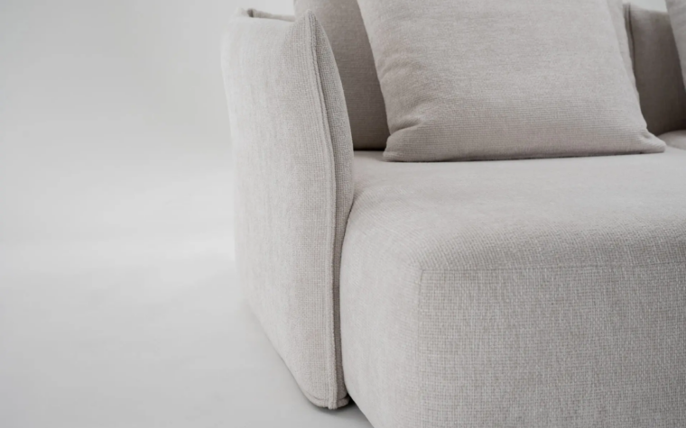 Le Savoie Contemporary Fabric Sectional arm detail from Trica