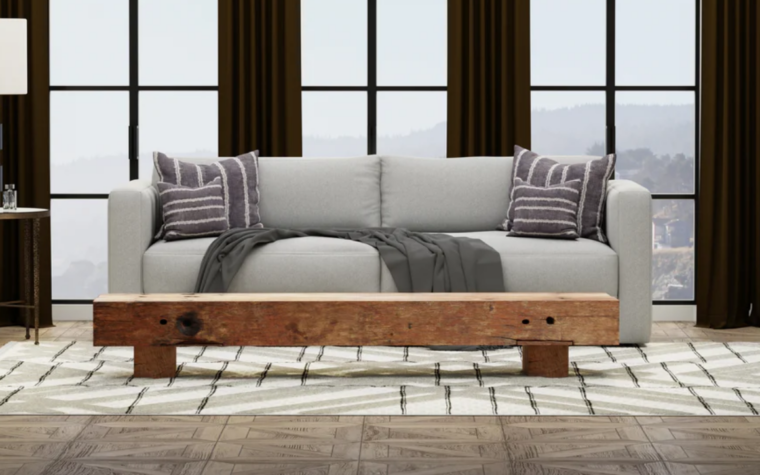 Ruben Modern Fabric Sofa from Van Gogh Designs in living room