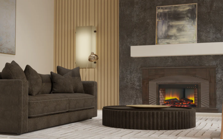 Ruben Modern Fabric Sofa from Van Gogh Designs in contemporary living room