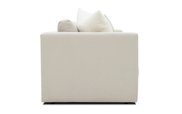 Ruben Modern Fabric Sofa side profile from Van Gogh Designs