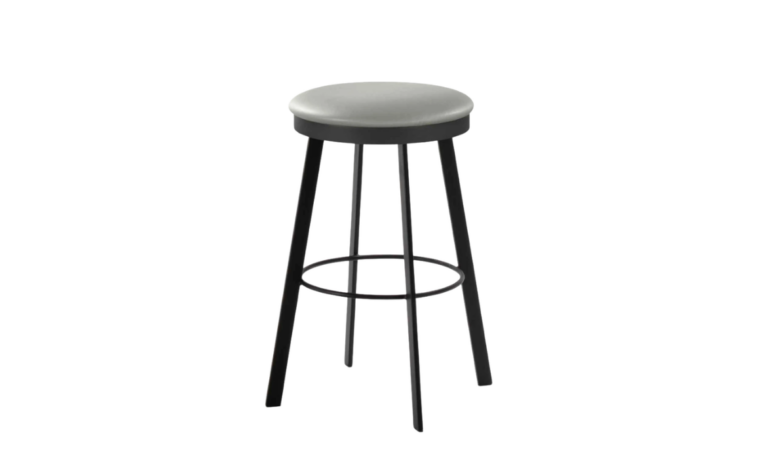 Customizable swivel stool with rectangular legs made in Canada by Trica