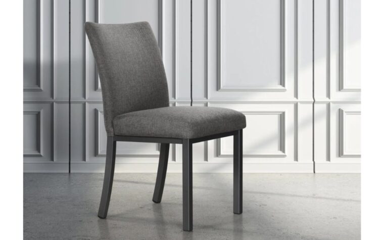 Modern upholstered dining chair by Trica