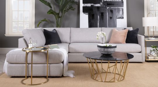 The Malibu sectional from Decor-Rest in modern living room