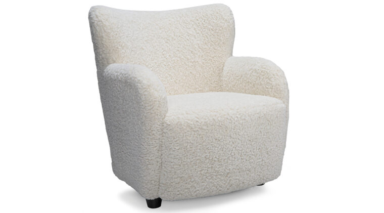 Curved Wingback Chair made in Canada by Decor-Rest