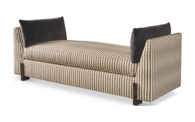 a transitional style daybed by theodore alexander upholstery