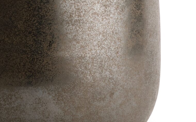 detail shot of the finish of the jennifer table lamp in brown