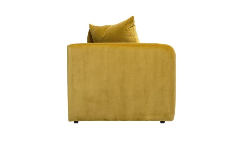 Curved arm detail of the contemporary Hepburn sofa from Van Gogh Designs