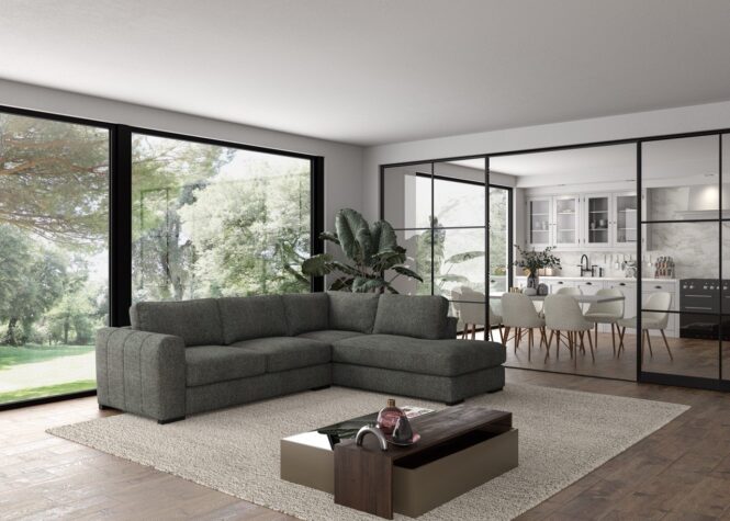 Brentwood Sirius Sectional in modern living room